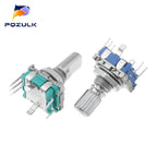 5PCS  20 Position Incremental 360 Rotary Encoder Knob Button Switch EC11 Arduino Digital Potentiometer 15/20mm Plum Half Shaft