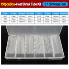 2:1/ 3:1/4:1 Heat Shrink Tube Set 73~900pcs Shrinkage Tubing Kit Cable Repair Protecter Wire Insulation Thermoresistant Sleeving