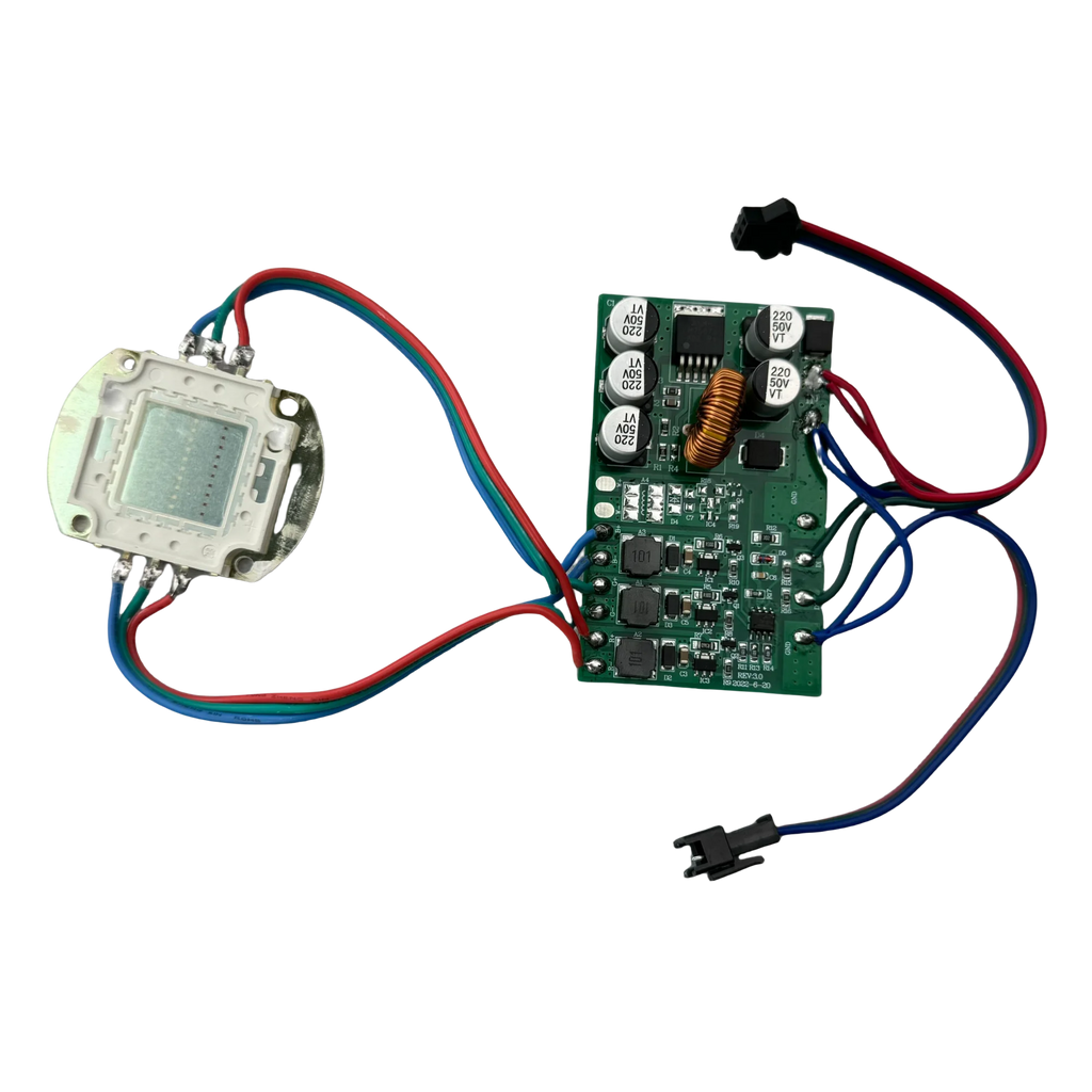 DC12-24V 30W High Power WS2811 RGB IC LED Pixel Module IP20 Smart 10R10G10B COB Pixel Light 3Pin JST in and Output
