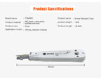 TISHRIC  Krone RJ45 Crimper Lsa-plus Network Kit  KD-1 Adjustable Networking Cable Tester For Telecom Phone Wire RJ11 Ethernet