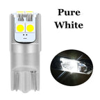 2PCS T10 W5W Super Bright High Quality LED Parking Lights Car Dome Reading Lamps WY5W Auto Turn Side Bulbs Warm White Red Yellow