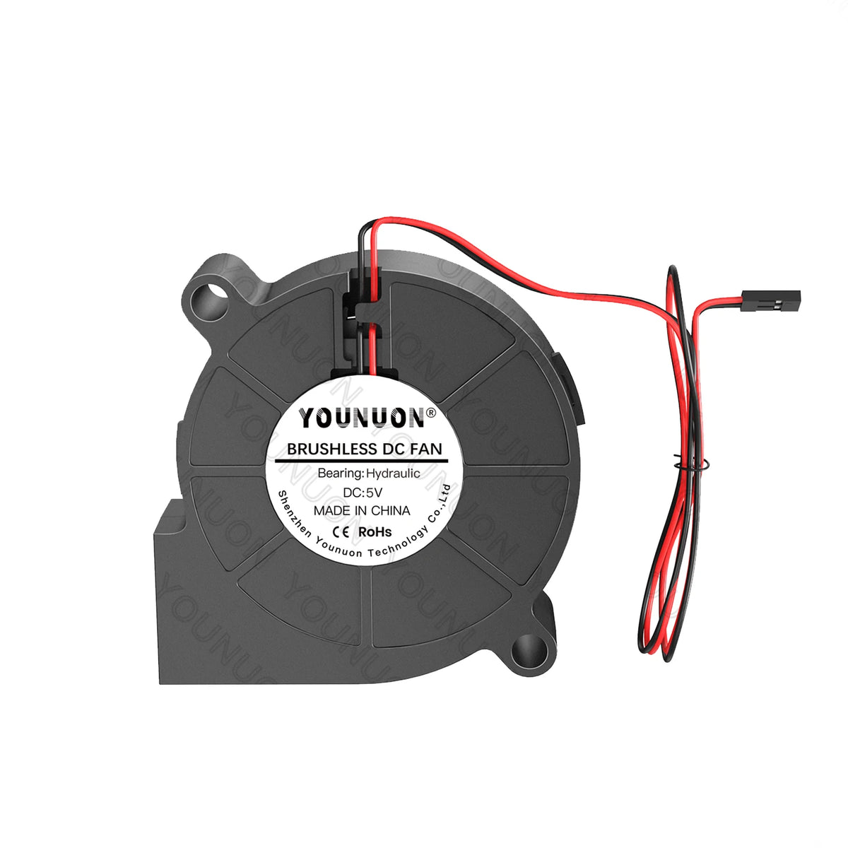 5015 50mm DC 24V 12V 5V 2Pin Dual Ball/Sleeve Bearing Brushless Cooling Turbine Blower Fan 50mm x 15mm Blower Cooler Fan