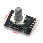 MGQH 360 Degrees Rotary Encoder Module For Arduino Brick Sensor Switch Development Board KY-040 With Pins