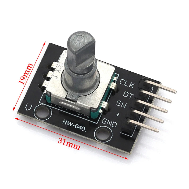 MGQH 360 Degrees Rotary Encoder Module For Arduino Brick Sensor Switch Development Board KY-040 With Pins
