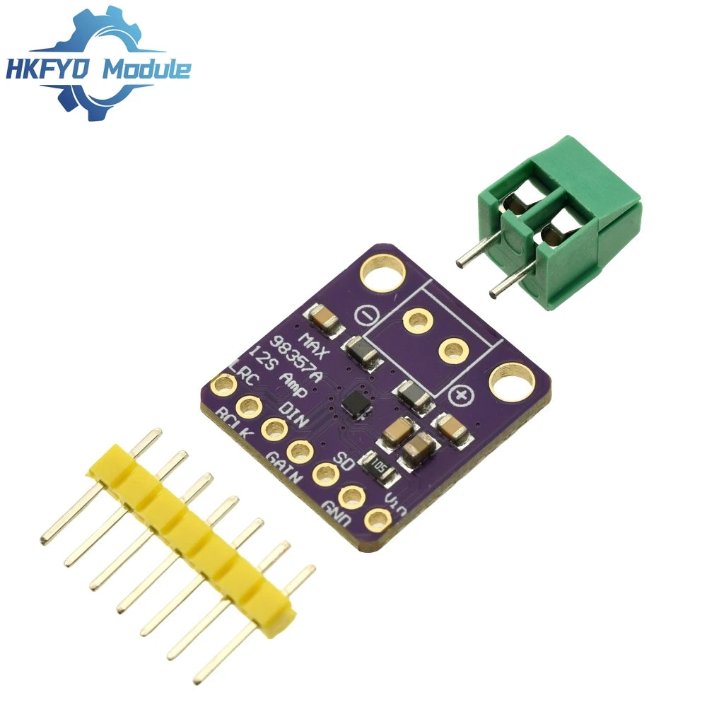 1-50pcs MAX98357A I2S Class D Audio Amplifier – 3W Digital Power Module for DIY Speakers & Smart Voice Systems
