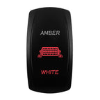 Red Led Light Rocker Switch 12V/24V SPST DPDT Toggle Switch ON OFF/ ON OFF ON Backlight Latching / Momentary Dash Panel Control