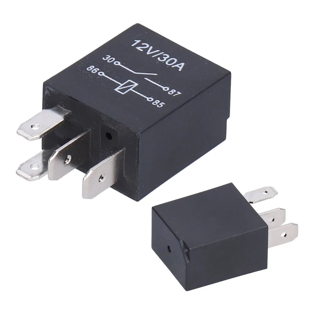 10 Pcs Relay Kit 4 Pin/5Pin Violet Relay 12V 30A 36.6*23*15.5mm Automobile Relay Automotive Relay Vehicle Electrical