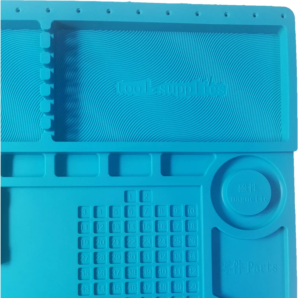 S-170 Soldering Mat Insulation Silicone Magnetic Repair Work Mat Heat-Resistant Soldering Station Mat
