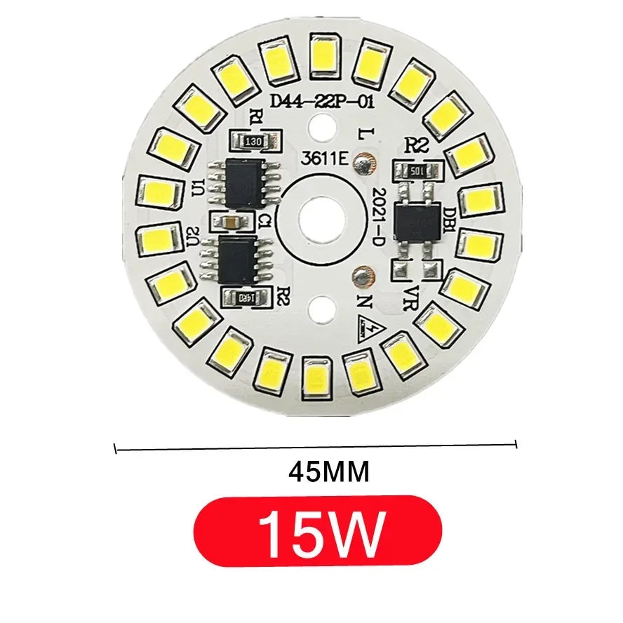 3PCS AC220V LED Chip for Lamp Bulb 5W 7W 9W 12W 15W 18W SMD 2835 Led Round Bulb Chips Light Beads Lighting Spotlight Bulb Chip