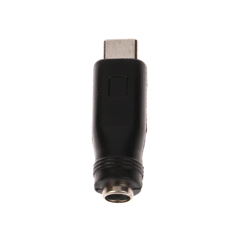 1/2pc DC Power Adapter Converter 5.5x2.1mm Female Jack To USB Type C Male Connector