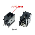 10PCS DC Power Sockets 5521 5525 5.5 X 1.65 / 2.1 / 2.5 mm DC036 DC044 DC044A DC044B DC044C 3-pin 5-pin 6-pin For Laptop DC
