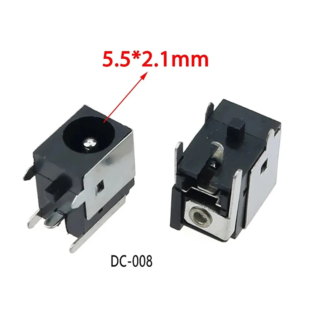 10PCS DC Power Sockets 5521 5525 5.5 X 1.65 / 2.1 / 2.5 mm DC036 DC044 DC044A DC044B DC044C 3-pin 5-pin 6-pin For Laptop DC