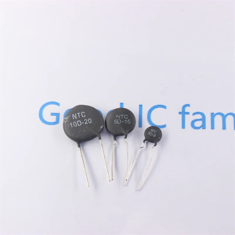 10PCS NTC Thermistor Negative Temperature Coefficient Resistor 2.5D 3D 5D 8D 10D 20D 33D 47D - 5 7 9 11 13 15 20 25 MF72 DIP