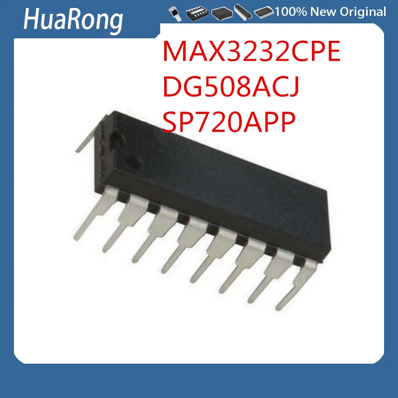 5Pcs/Lot  MAX3232CPE  MAX3232   DG508ACJ      SP720APP    DIP16