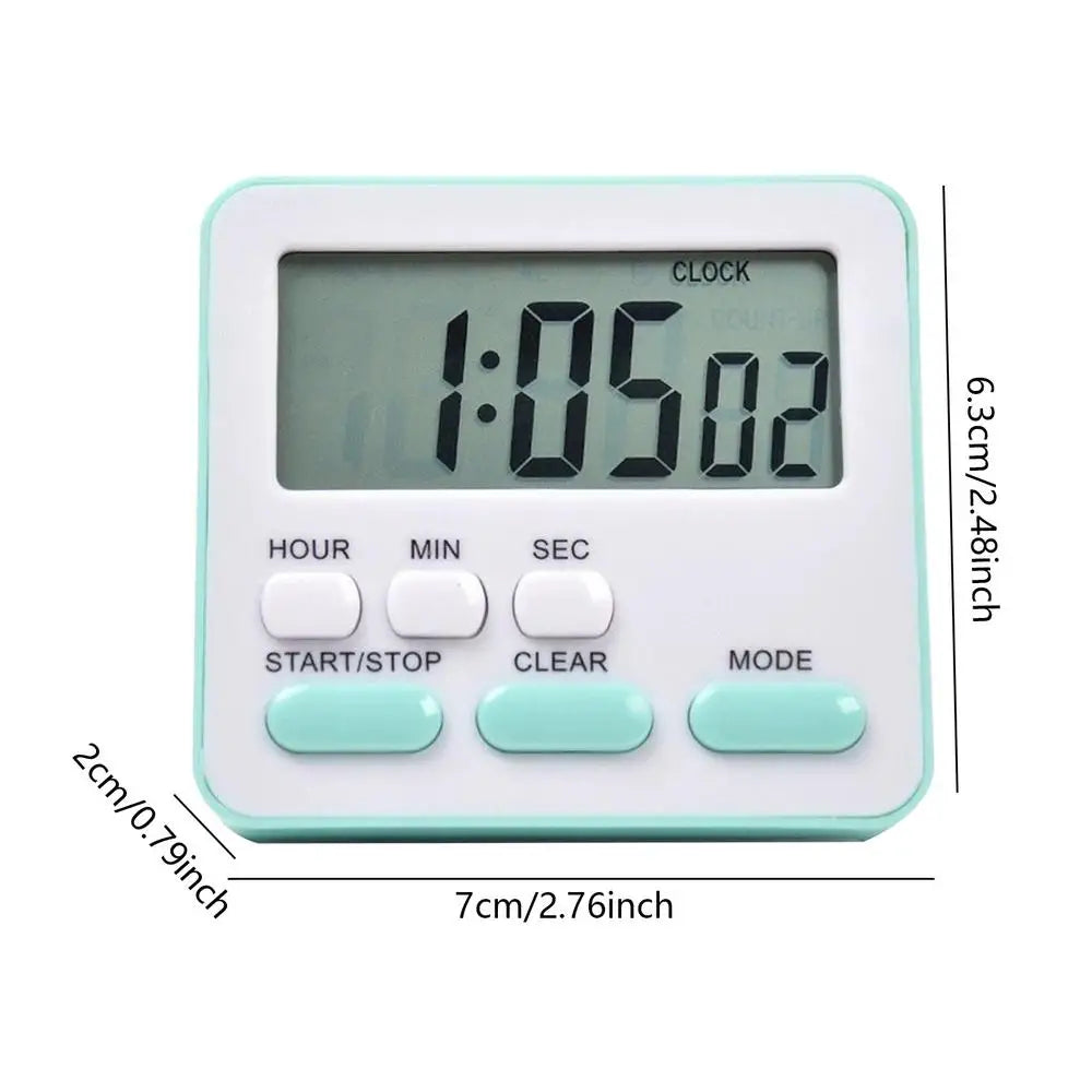 Silent Digital Timer for Study & Classroom, Multi-Purpose Countdown Clock for Students, Grilling, Baking  No Ticking Noise