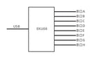 USB to 4CH/8CH TTL Serial Module Independent Serial Port up to 6Mbps CH348 Chip