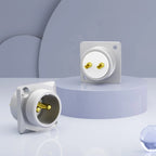 Monosaudio Pure Copper 2pin GX16 Male Socket Chassis GM16 24K Gold Plated Micro Male Connector