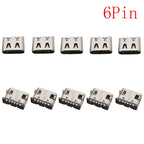 10Pcs USB Connector Type C Female Charging Port Jack 2P/6P/16P/24 Pin Soldering PCB SMD SMT DIY USB-C Socket Adapter