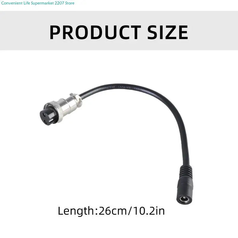 J0PA 26cm DC5521 to GX20 2Pin Connector Female to Female Aviation Cable Wire Line