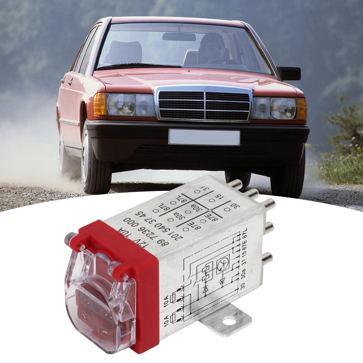 Overload Protection Relay Stable Performance Wear Resistant 2015403745 for R107 R129 W124 W126 W201