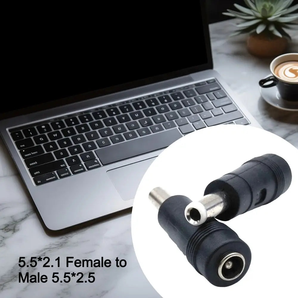 5.5 x 2.1 mm 5.5*2.1 Female to Male 5.5*2.5 5.5 x 2.5 mm DC Adapter DC Power Connector DC Power Plug Jack Conversion Head Jack
