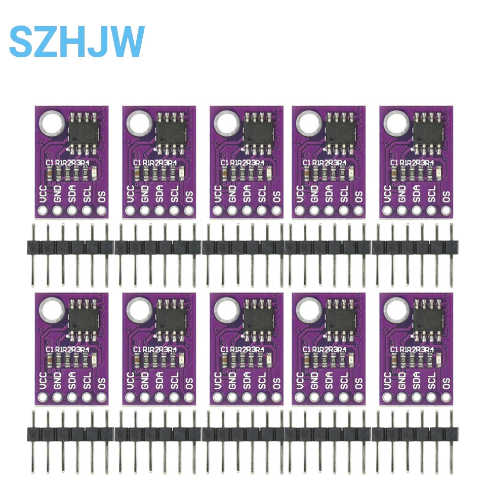 1-10PCS LM75 Temperature Sensor Module High Speed I2C IIC Interface High Precision Development Board For Arduino LM75A