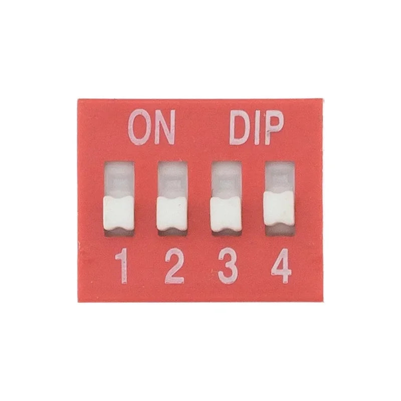 10PCS Red/Blue Toggle Switch Spacing 2.54MM DIP Dial The Code Switch 1P 2 3 4 5 6 7 8 9 10 12 PIN Quick Switch