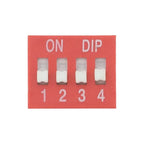 10PCS Red/Blue Toggle Switch Spacing 2.54MM DIP Dial The Code Switch 1P 2 3 4 5 6 7 8 9 10 12 PIN Quick Switch