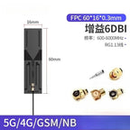 2Pcs/Lot 5G Full Frequency 4G/NB-IOT Module with Built-in PCB/FPC IoT Omnidirectional High Gain Signal Enhancement Antenna