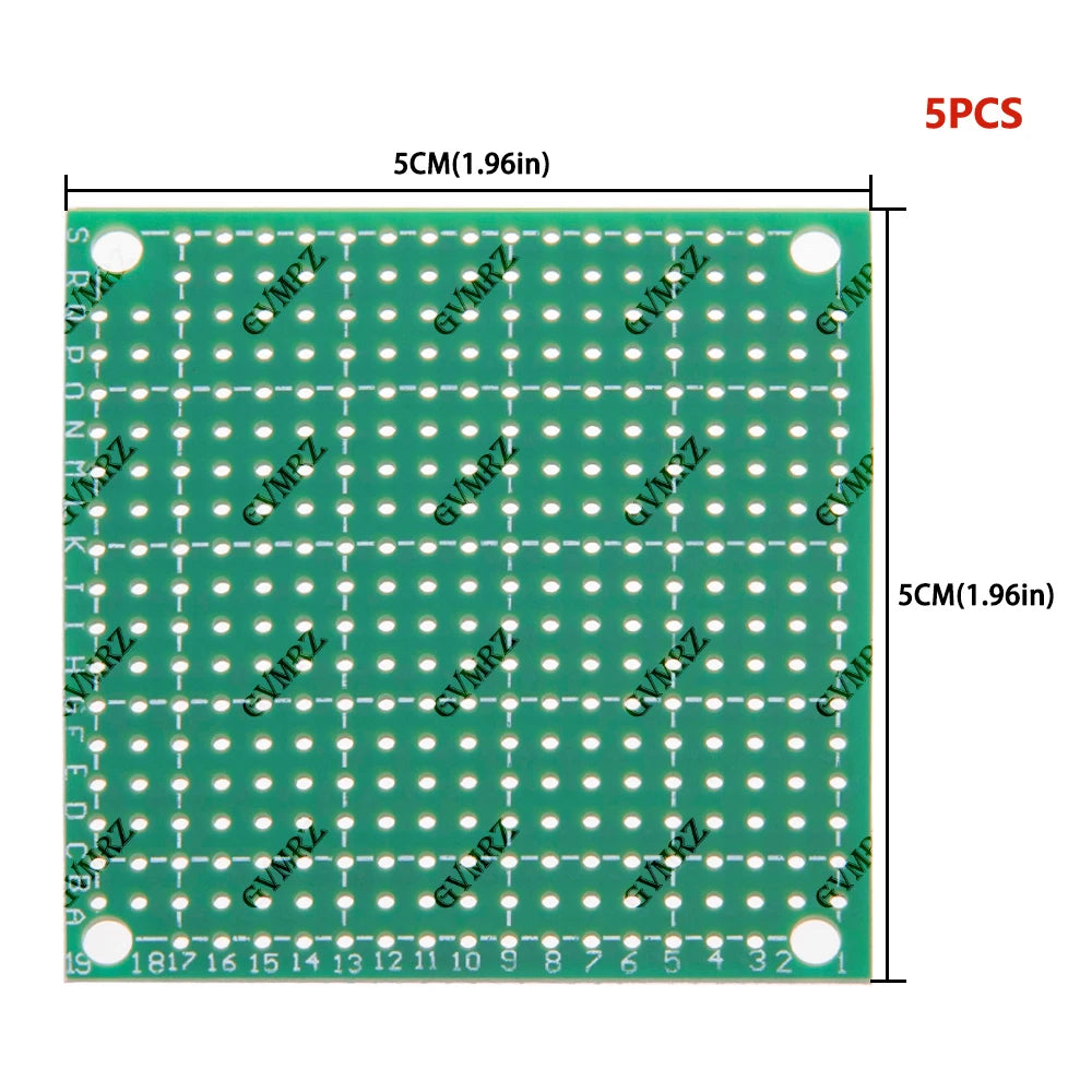 Single Sided 4x6cm 2x8cm Green PCB Prototype Board Universal Through Hole Perfboard for DIY Electronic Projects 3x7cm 7X9cm