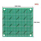 Single Sided 4x6cm 2x8cm Green PCB Prototype Board Universal Through Hole Perfboard for DIY Electronic Projects 3x7cm 7X9cm