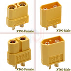 XT90 To XT60 Parallel Battery Cable 2-Way 12AWG Silicone Wire Male/Female Dual Extension Y Splitter for Battery Charger Motor