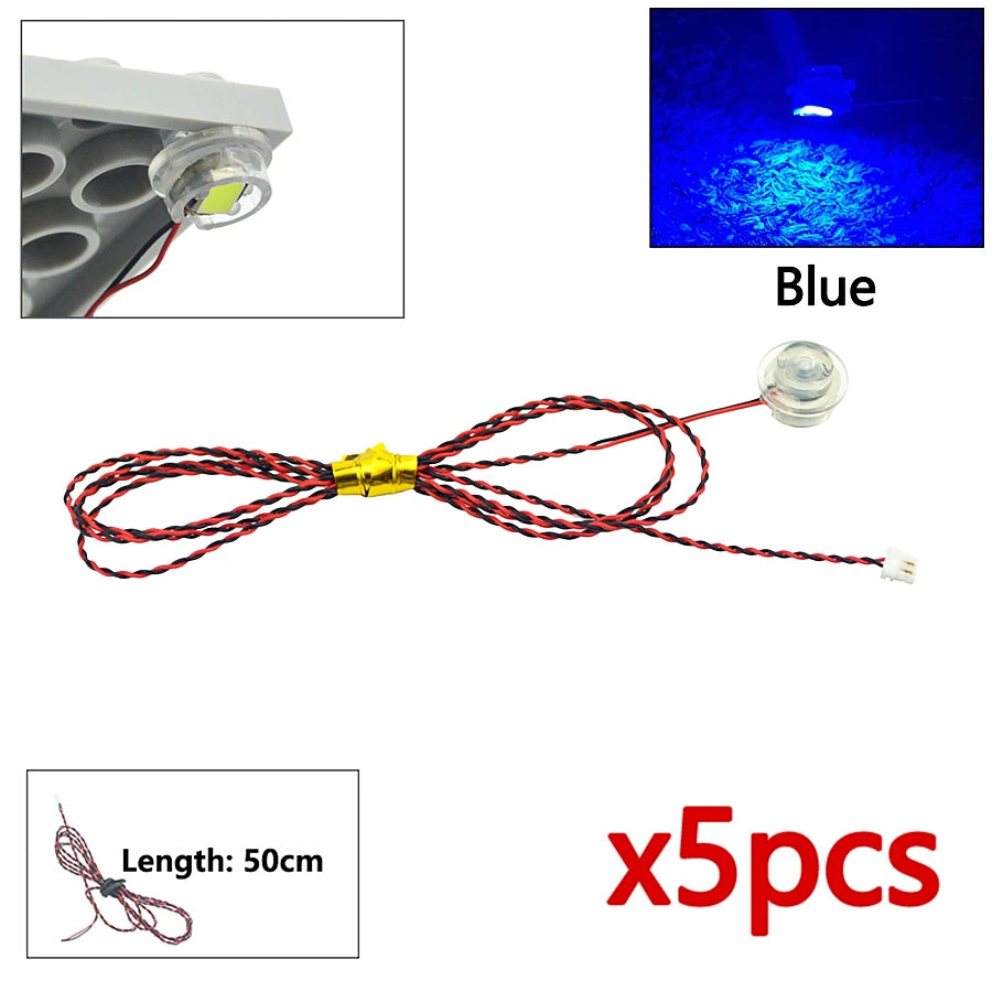 DIY 0.8mm Pin 1x1 1x2 1x4 Length 50cm SMD LED 2835  Remote Control Building Block Flash Lamp City Street Light Bricks