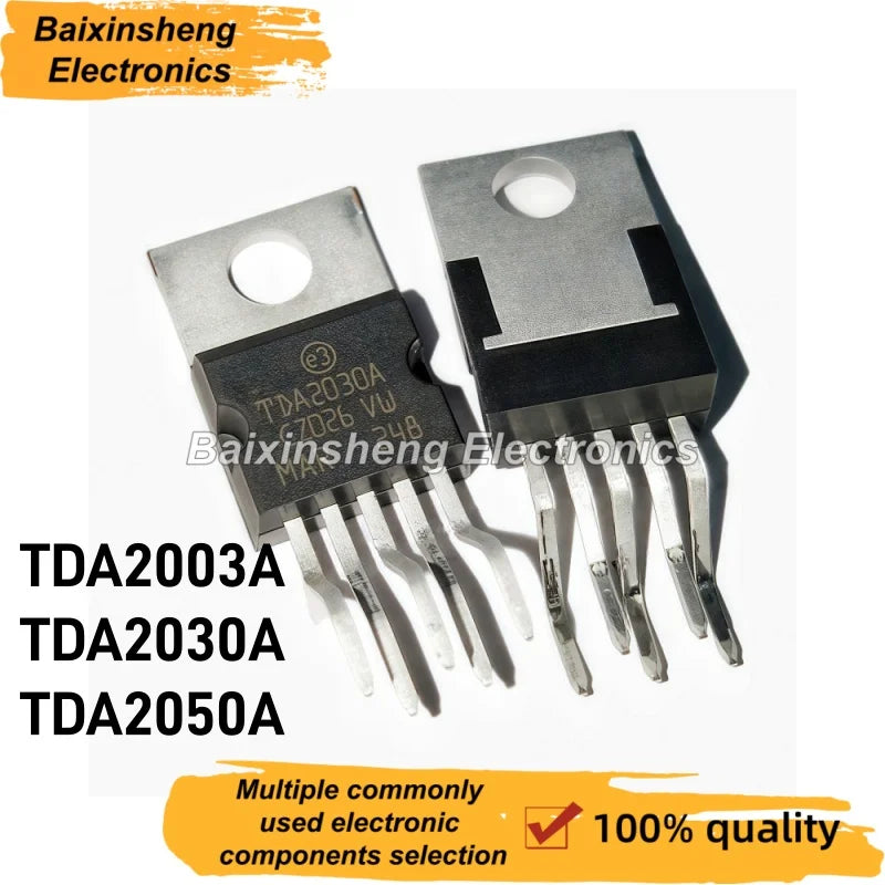 10PCS NEW TDA2003A TDA2030A TDA2050A TO-220-5PIN TDA2003 TDA2030 TDA2050 Audio Power Amplifier IC Chip