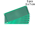 Universal PCB Circuit Protoboard Double Sided Breadboard 2x8 3x7 4x6 5x7 7x9CM Stripboard Prototyping Board DIY Electronic Kit