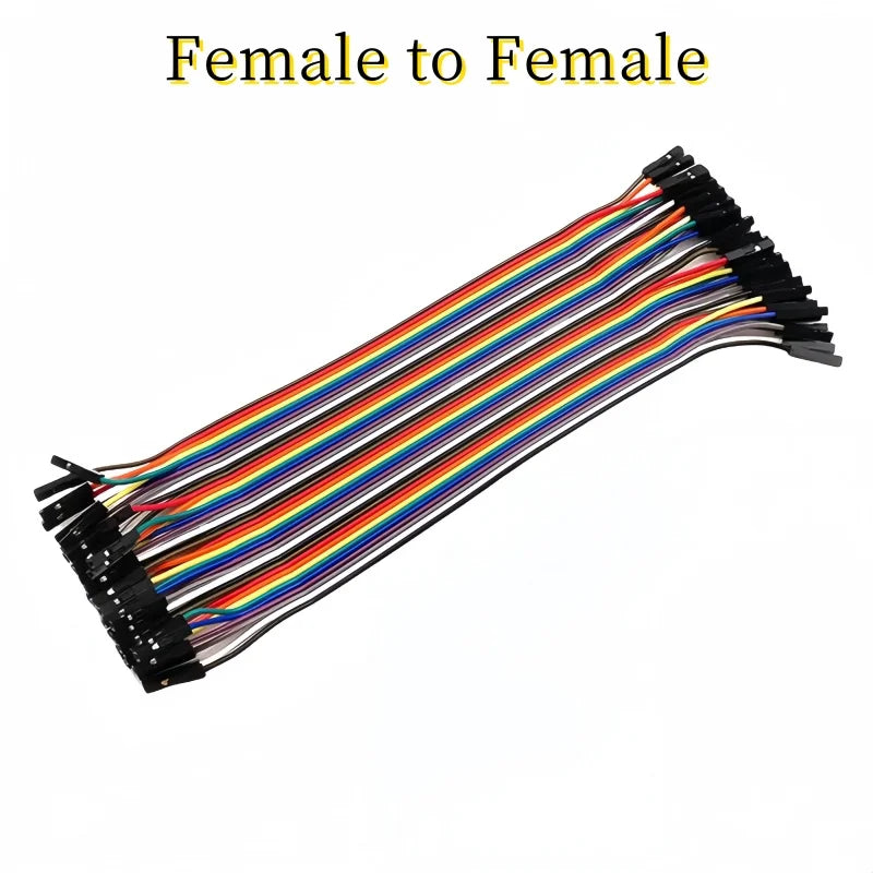 2.54mm Dupont Line 10CM 20CM 30CM 40Pin Male to Male + Male to Female and Female to Female Jumper Wire Dupont Cable for Arduino