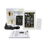 BALDR Wireless Color Weather Station DigitalThermometer Hygrometer Clock Calendar Barometer Sun Time Forecast Trend Sensor -40℃