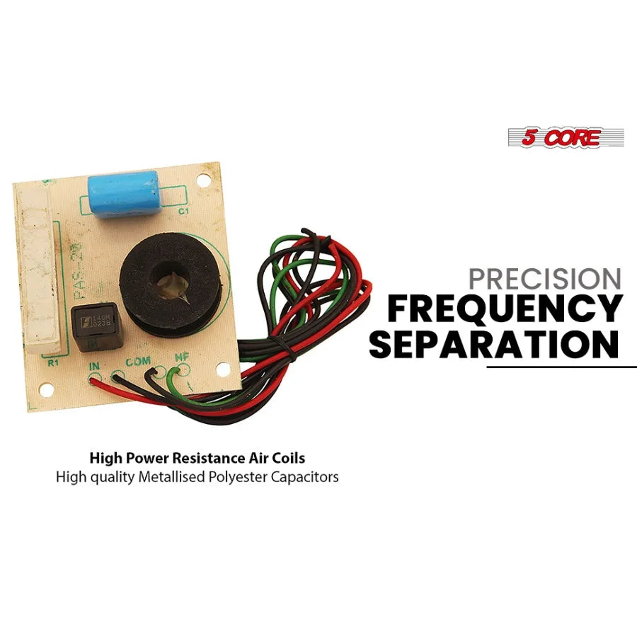 5 CORE 1 Way Passive Cross Over Network Frequency Divider Metalised Polyester Capacitors - NW 05