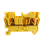 10Pcs PT2.5 Push-in Terminal 2.5mm² Cable Wire Electrical Connector DIN Rail Terminal Block Feed-Through Strip Plug PT-2.5