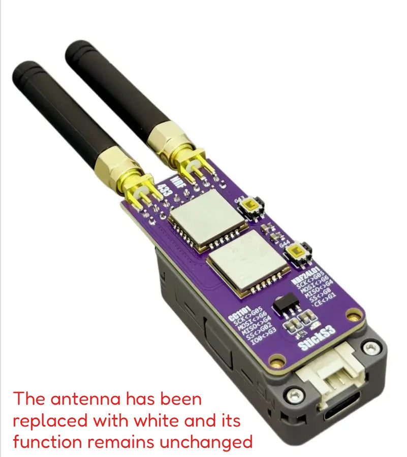 For M5StickS3 Dual-Band Module CC1101 433MHz + NRF24L01 2.4GHz Expansion with Bruce Firmware IoT Development