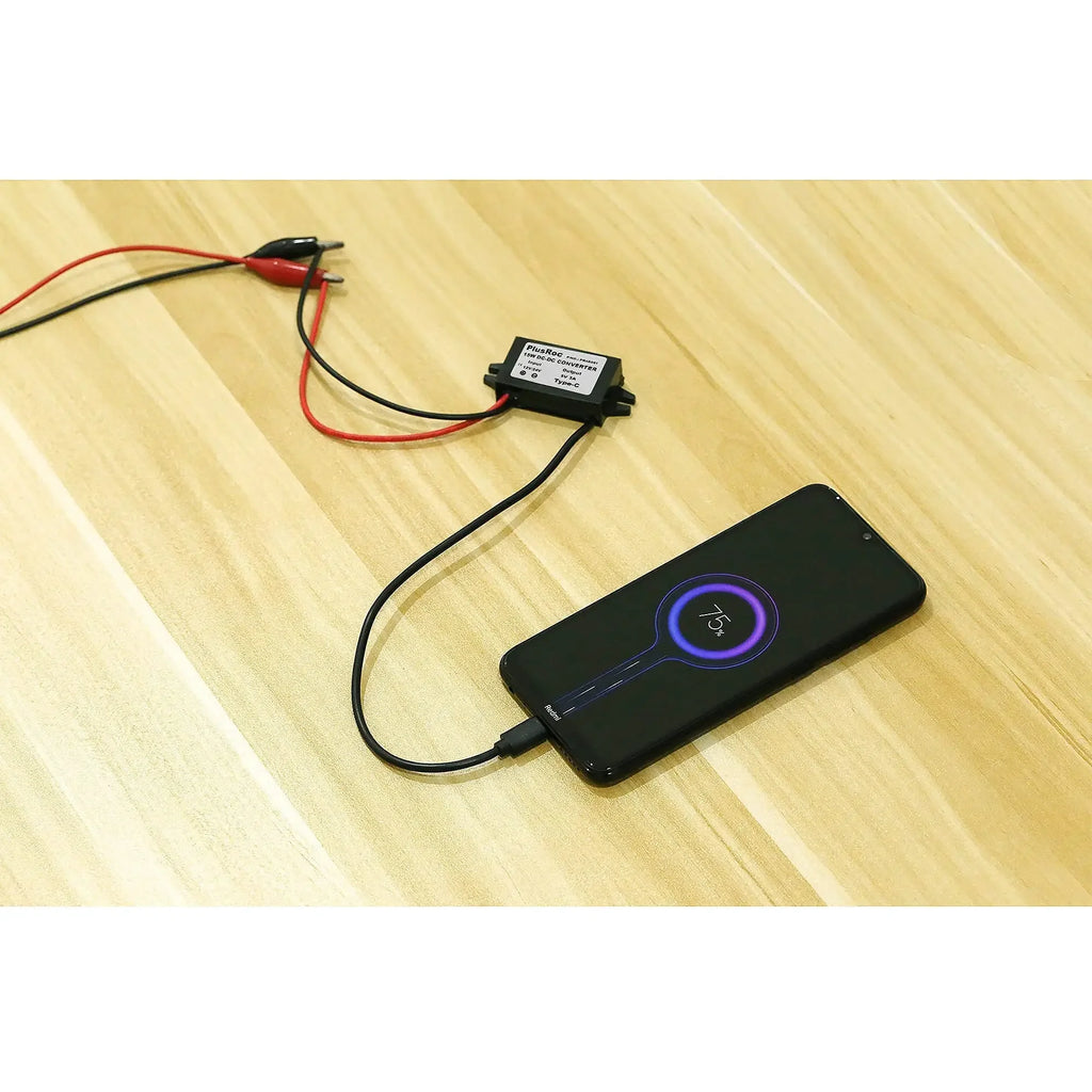 Waterproof 12V/24V to 5V Converter DC-DC Buck Module Power Adapter USB-A Female/C Type/Dual USB/Open Wire Connector