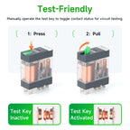 ENMG RXG Slim Power Relay 12A 24VDC/220VAC Coil, DIN Rail Mount Industrial Relay for PLC Control System