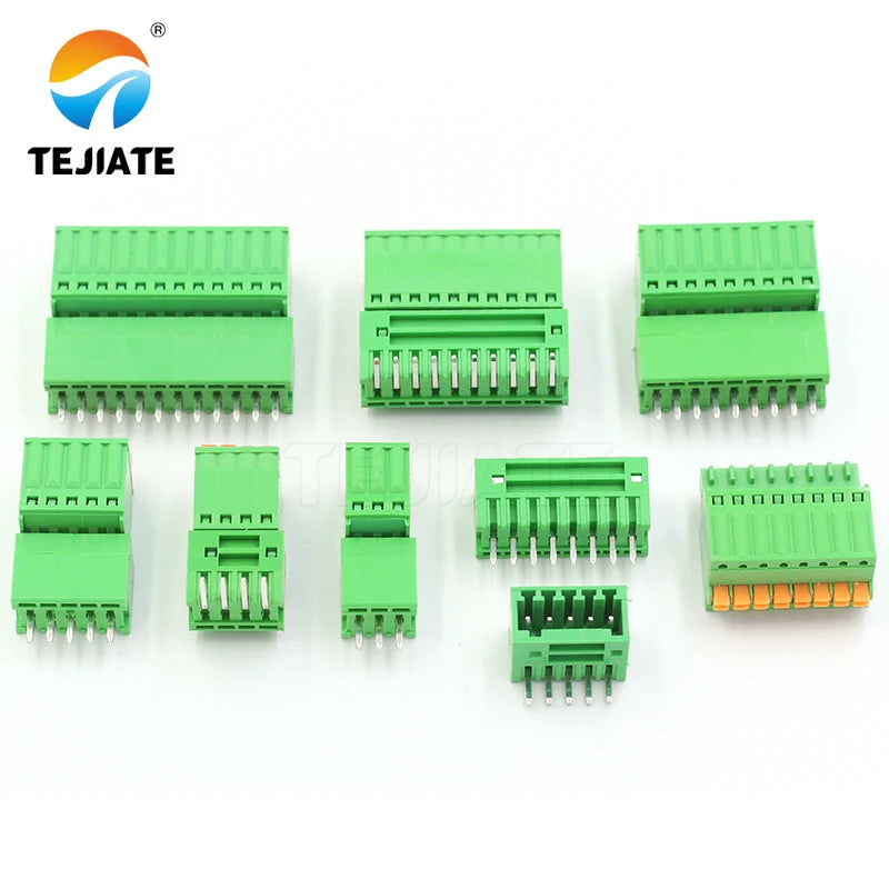 1Pairs 15EDG 2.54 mm KF2EDG PCB Screw Terminal Block Connector Right Angle/ Straight Needle Plug Pin Header Socket 2-12 Pin