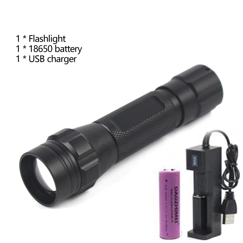 150 Yards Professional Focus Night Vision Hunting Torch 10W IR 850nm/940nm Tactical Infrared Radiation Zoomable LED Flashlight