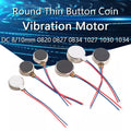DC 3V 3.7V 8mm/10mm 0820 0827 0834 1027 1030 1034 Round Thin Vibration Motor Button Coin Vibrating Motor Vibrator Phone Massager