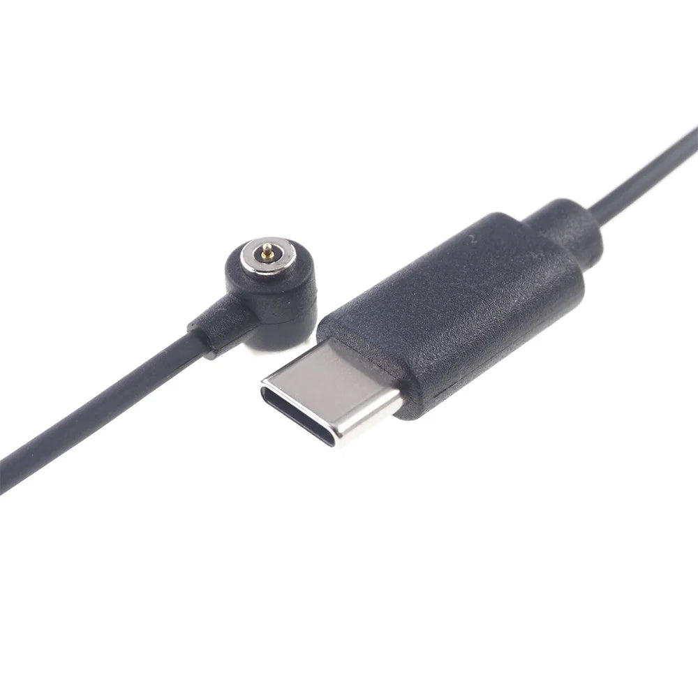 Mini 1 Pole 4.0 MM Dia Circular 2A Male Female Pogo Pin Connector Spring-Loaded USB Type-C Magnetic Charge Cable Wearable Type-C