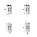 CBB65 Air Conditioner Capacitor Bottom with Screw 5UF 10UF 15UF 20UF 25UF 30UF 35UF 40UF 50UF 60UF 70UF 80UF 100UF 450V Screw