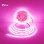 AC220V 230V 5M 600 LED Strip 2835 120LEDs/m Home Lamp Strip Red Ice Blue Green Yellow Pink Flexible And Cuttable Soft Lamp Bar