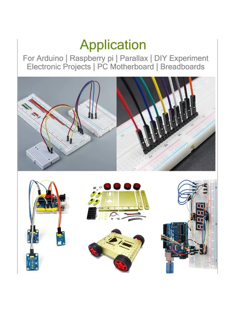 830/400/170 Points Breadboard Power Supply Kit with Jumper Wires, USB Cable, for Arduino Electronics Starter, STEM Learning, PC