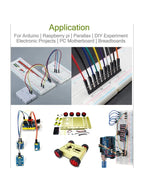 830/400/170 Points Breadboard Power Supply Kit with Jumper Wires, USB Cable, for Arduino Electronics Starter, STEM Learning, PC